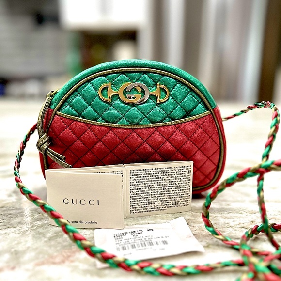 Gucci Authentic Full Inclusion Metallic Multicolor Mini Trapuntata Zumi Bag - Picture 3 of 13
